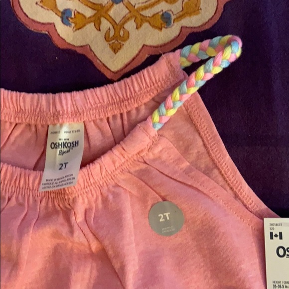 Osh Kosh Pink Braided Tank Top - Picture 3 of 3